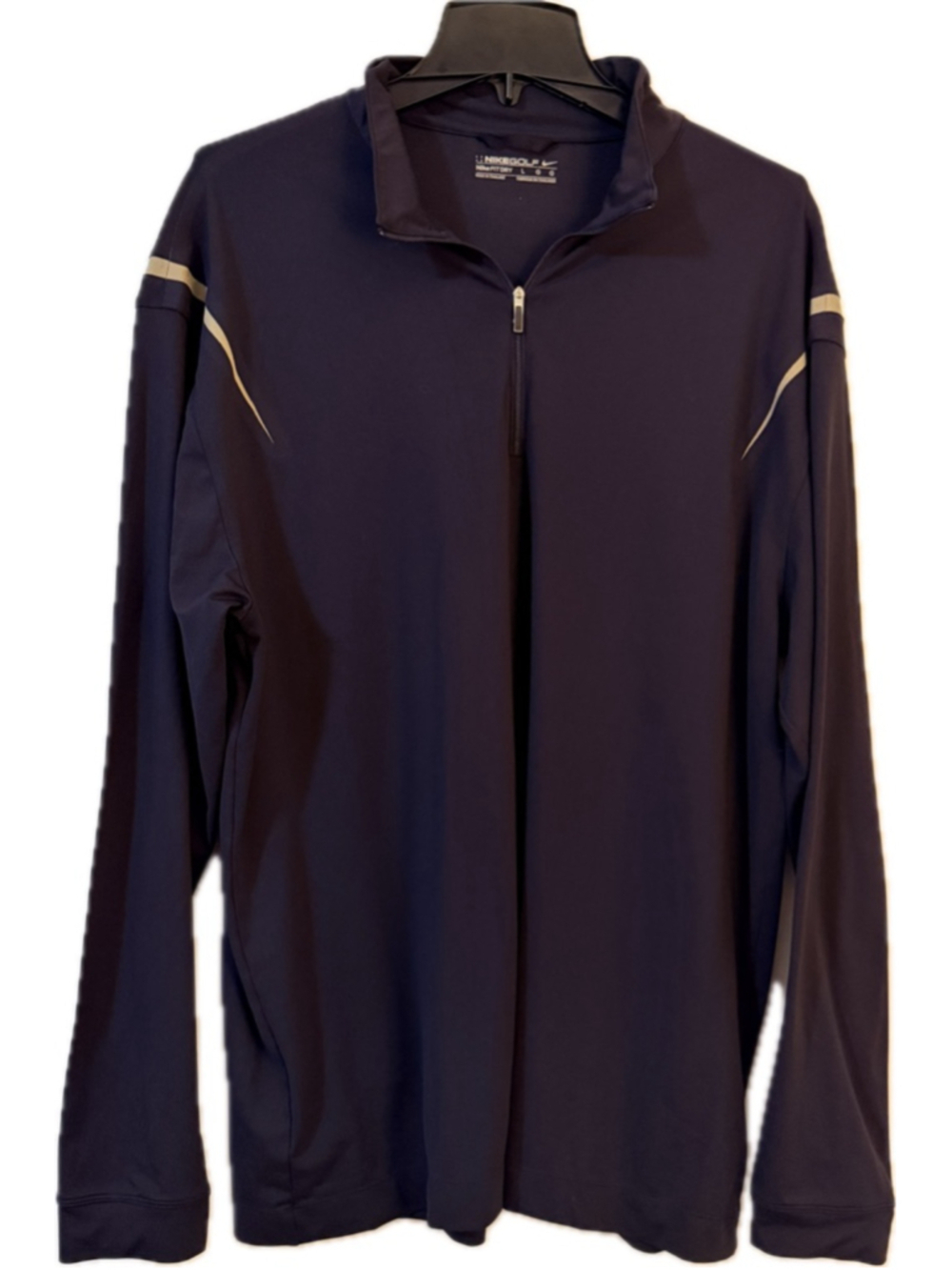 Nike Golf Men's Quarter-Zip Pullover Shirt Navy Size Large (b10)